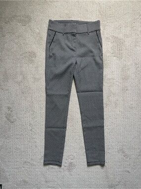 Shinestar Black & White Geometric Slim Trousers